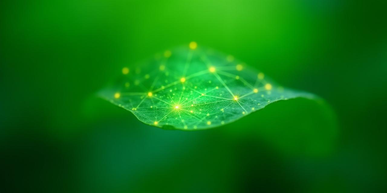 Close up of a secure digital interface integrated with a green leaf background